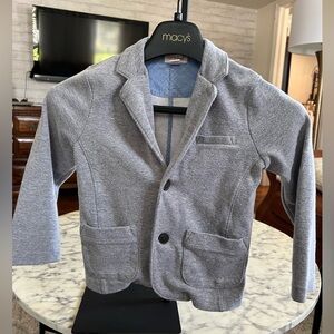 Cat & Jack Gray Soft Boys Blazer 5T Vneck Gray Buttons